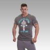Gold’s Gym Muscle Joe Gym T-Shirt Grijs-Turquoise